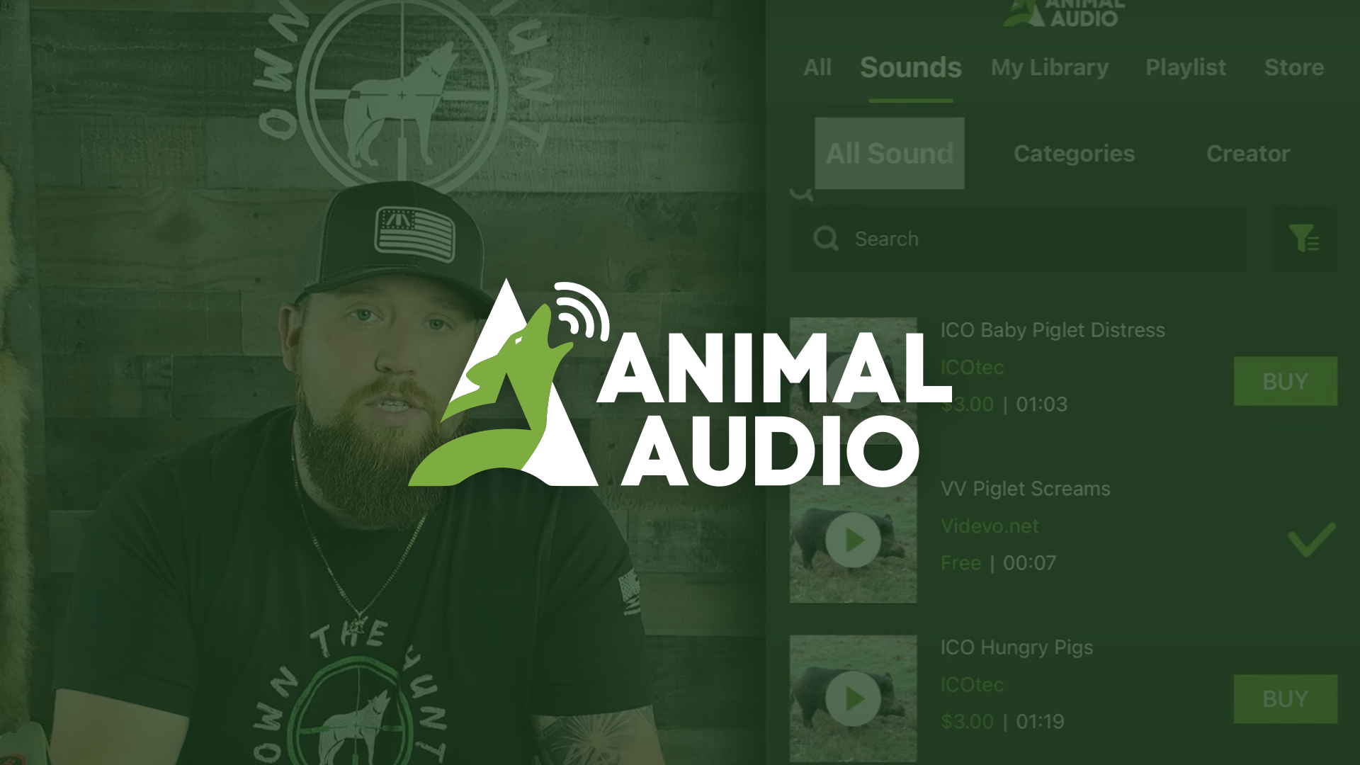 Cargar video: Animal Audio App Information from Own the Hunt on YouTube