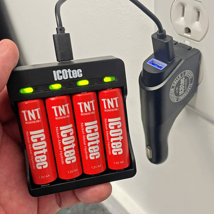 TNT Rechargeable AA Battery Kit